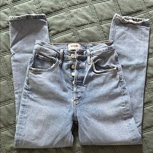 AGOLDE Riley High Rise Straight Crop Jeans